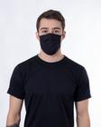 Máscara quadrada em tecido 100 % algodão -unissex