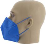 Máscara respirador PFF2 sem Válvula Azul 10 unidades
