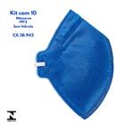 Máscara respirador pff2 sem valvula camper kit com 10