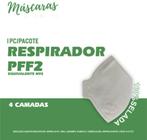Máscara Respirador Proteção PRC PFF2 - c/ 100 unidades - CA 45309