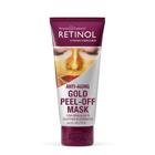 Máscara Retinol Gold Peel-Off, aperta, levanta, hidrata a pele