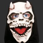 Máscara Terror Spook Látex Capuz - Caveira c/ Chifre