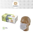 Máscara Tripla com filtro Descarpack Branca - Caixa com 50 und