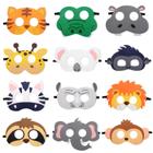 Máscaras de feltro Party Favors City Volyeen Safari Jungle Animal (12 unidades)