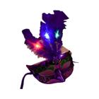 Máscaras de Penas com LED para Halloween, Carnaval e Festa à Fantasia