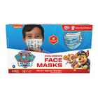 Máscaras descartáveis infantis com estampa Paw Patrol, pack 14, tamanho pequeno, 2-7 anos