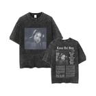 Masculino Feminino Oversized Vintage Lavagem Camiseta Lana Del Rey Ldr Vela Estilo Retro Hip Hop