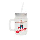 mason jar Jão - caneca com canudo