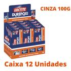 Massa Adesiva Epóxi Durepoxi 100 gr - Cinza - Caixa c/ 12 un