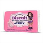 Massa de biscuit Acrilex rosa escuro 90g