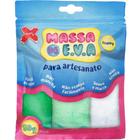 Massa de E.V.A. Flocos para Arte e Artesanato Make+ com 50 gr - Com 3 Cores - Ref. 13019