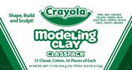 Massa de Modelar Crayola - Pacote com 24 Unidades e 12 Cores