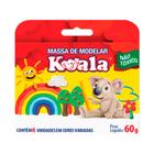 Massa De Modelar Koala Com 6 Unidades Não Tóxico Cores Variadas 60g