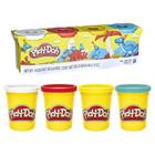 Massa de Modelar Play-Doh com 4 Potes Hasbro - Item Sortido