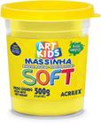 Massa de modelar soft pote 500g amarelo limao acrilex