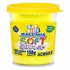 Massa p/modelar soft glitter 150g amarelo 212 / un / acrilex