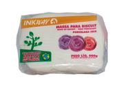 Massa para Biscuit Inkway Branco ou Natural 900g Artesanato