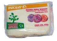 Massa para Biscuit Inkway Branco ou Natural 900g Artesanato