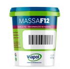 Massa para madeira f12 viapol castanho 400g