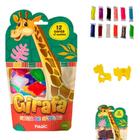 Massa para Modelar Criativa Girafa 120G com 12 Cores e 2 Moldes - Magic KIDS