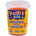 Massa para modelar herois 500g. laranja bs. amido radex pote