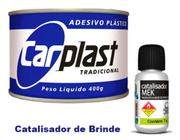 Massa Plastica Adesivo Plastico Carplast 400 g Com Catalisador Funilaria Carro Multiuso