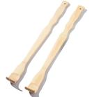 Massageador Back Scratcher Wokex Bamboo Wood 43 cm, pacote com 2