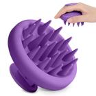 Massageador de Couro Cabeludo HHWXMHH - Esfoliante de Silicone Macio Roxo