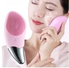 Massageador Esponja Eletrica Limpeza De Pele Facial Sonic Rosa Claro