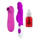 Massageador Kit Completo 3 Itens Vibra - Vibrado Feminino Mulheres E Homens