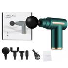 Massageador Portátil Recarregável Massage Gun 6 Velocidades Turbo - Kapbom