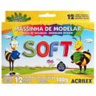 Massinha de Modelar 12 Cores Soft Acrilex