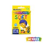 Massinha de Modelar 6 Cores Escolar 90g Soft Acrilex