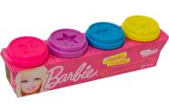 Massinha De Modelar Barbie Pack Com 4 Potes Sortidos Fun