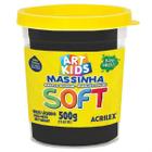 Massinha de Modelar Macia Preto Soft Grande 500g Acrilex