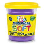 Massinha de Modelar Macia Violeta Soft Grande 500g Acrilex