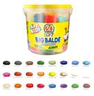 Massinha de modelar soft big balde com 30 pecas colors 1,5kg - ACRILEX