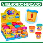 Massinha Modelar Infantil Massa Escolar c/ Varias Cores 50g