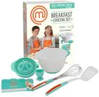 MasterChef Junior Breakfast Cooking Set - 6 Pc Kit Inclui Ferramentas reais de culinária para crianças e receitas