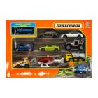 Matchbox Pack c/ 9 Escala 1:64 c/ Miniatura Exclusiva Mattel