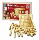 Material Dourado Estojo 111 Peças Educativo Pedagógico Matemática Raciocínio Lógico