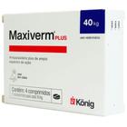 Maxiverm Plus - Vermifugo Para Cães c/ 4 Comprimidos - KONIG