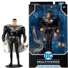 McFarlane Toys DC Multiverse Super-Homem Variante de terno preto (Super-Homem: A série animada) boneco de 18 cm