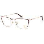 MCM MCM2135 602 Mulheres Borgonha Metal Gato Eye Frame Eyeglas