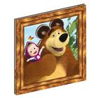 MDF Quadro Decorativo Masha e o Urso - Festcolor - 1Un