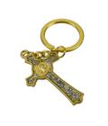 ME0428-M Chaveiro Crucifixo Dourado 5cm - TAIMES