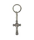 ME0428-M Chaveiro Crucifixo Prateado 5cm