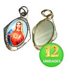 Medalha Imaculado Coração de Maria Chapa Resinada 12 Unid - OS ARCANJOS