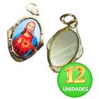 Medalha Sagrado Coração de Jesus Chapa Resinada 12 unid