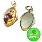 Medalha Santo Antônio Chapa Resinada 2 unidades